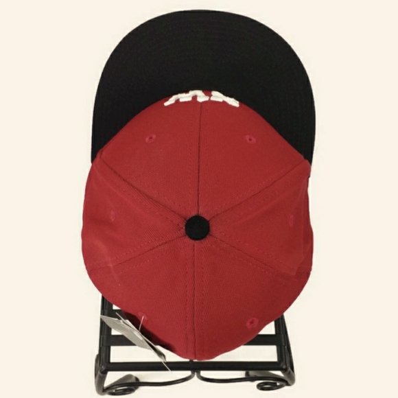 OC Sports Pro Flex eco3 Red Black Fitted NW Embroidered Hat Mens L/XL - Picture 5 of 9